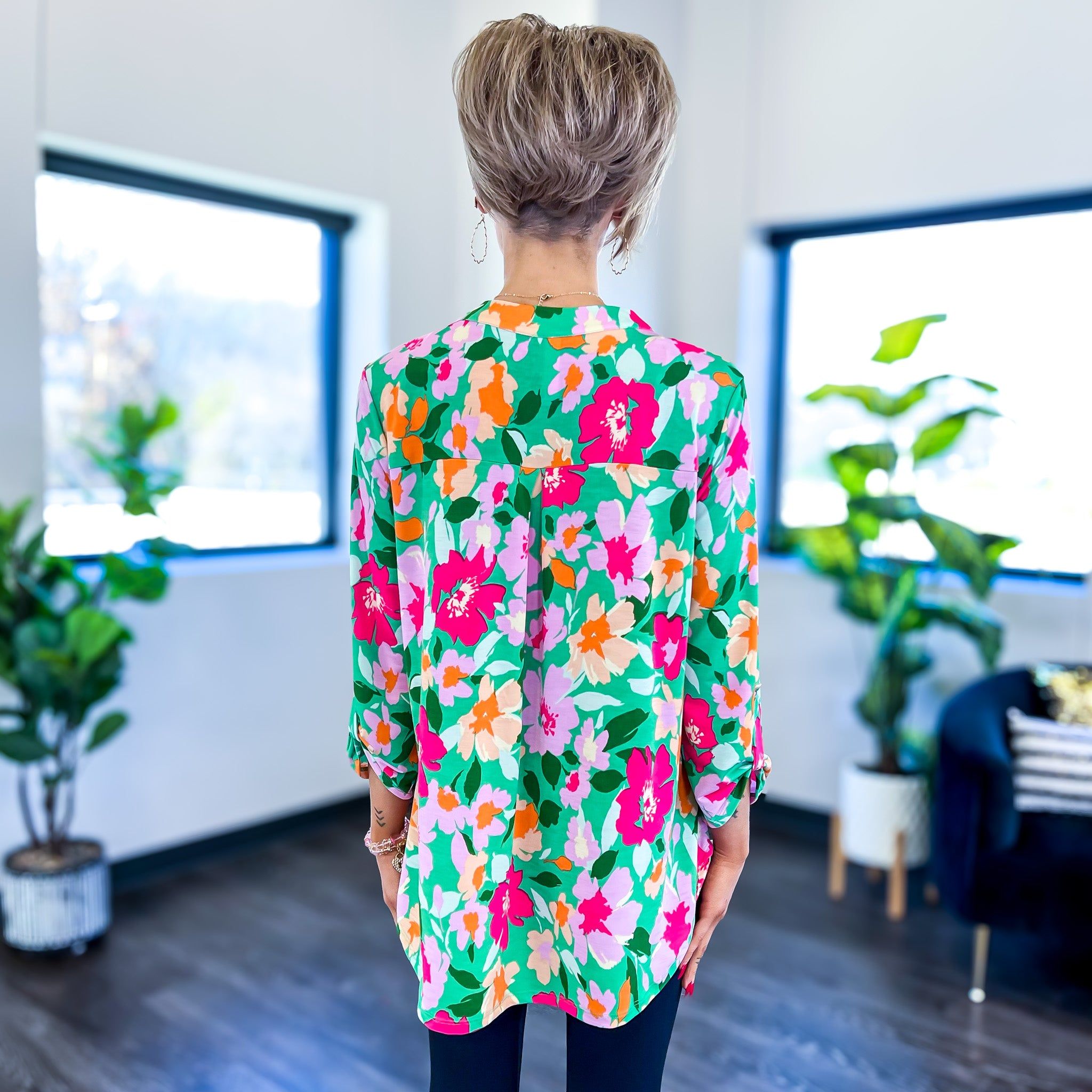 Green Multi Floral Lizzy Top sold by ZZs product image thumbnail 5