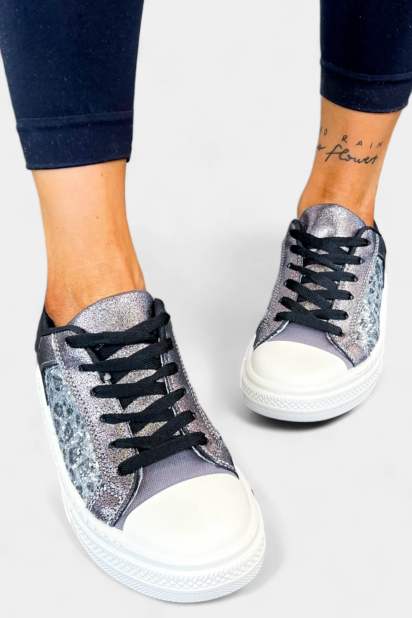 Pewter Leopard Sneakers sold by ZZs product image thumbnail 3