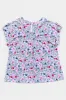 Lavender Floral Lizzy Short Sleeve Top sold by ZZs