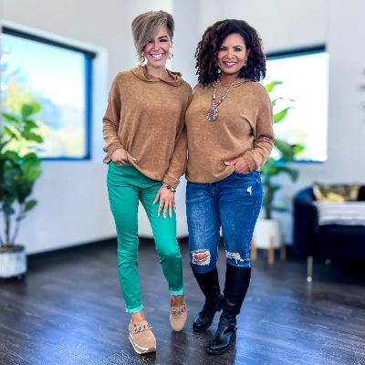 Camel Hooded Sweater sold by ZZs