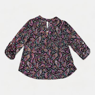 Black Multi Paisley Lizzy Top sold by ZZs