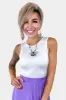 Ribbed Metallic Crop Tank sold by ZZs