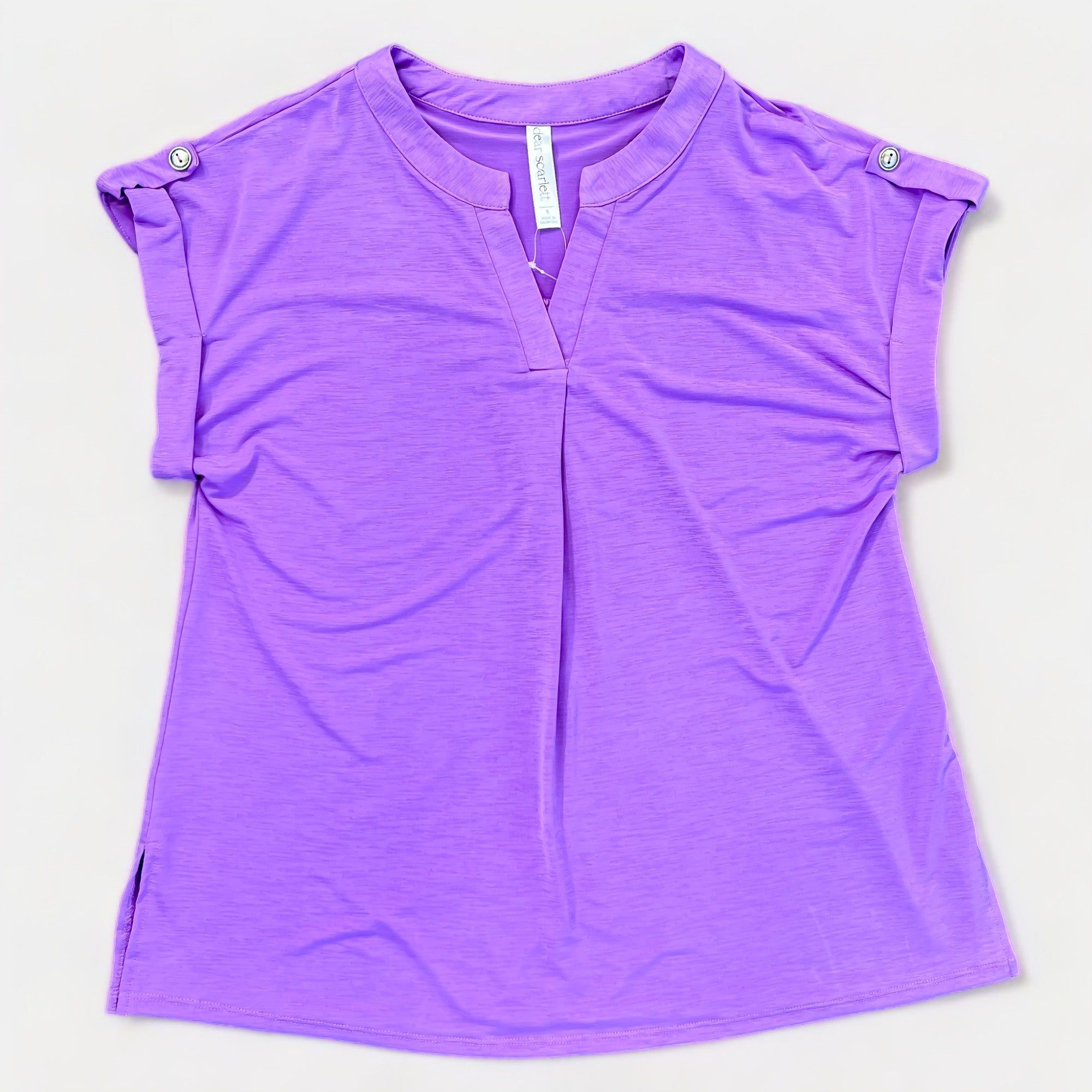 Lavender Lizzy Short Sleeve Top sold by ZZs