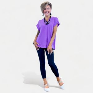Lavender Lizzy Short Sleeve Top sold by ZZs