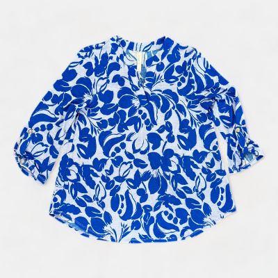 Blue Floral Lizzy Top sold by ZZs