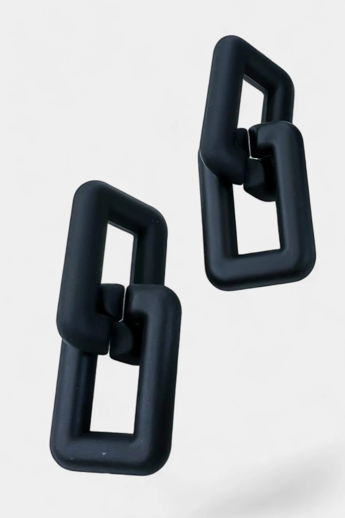 Black Open Rectangle Link Necklace sold by ZZs product image thumbnail 2