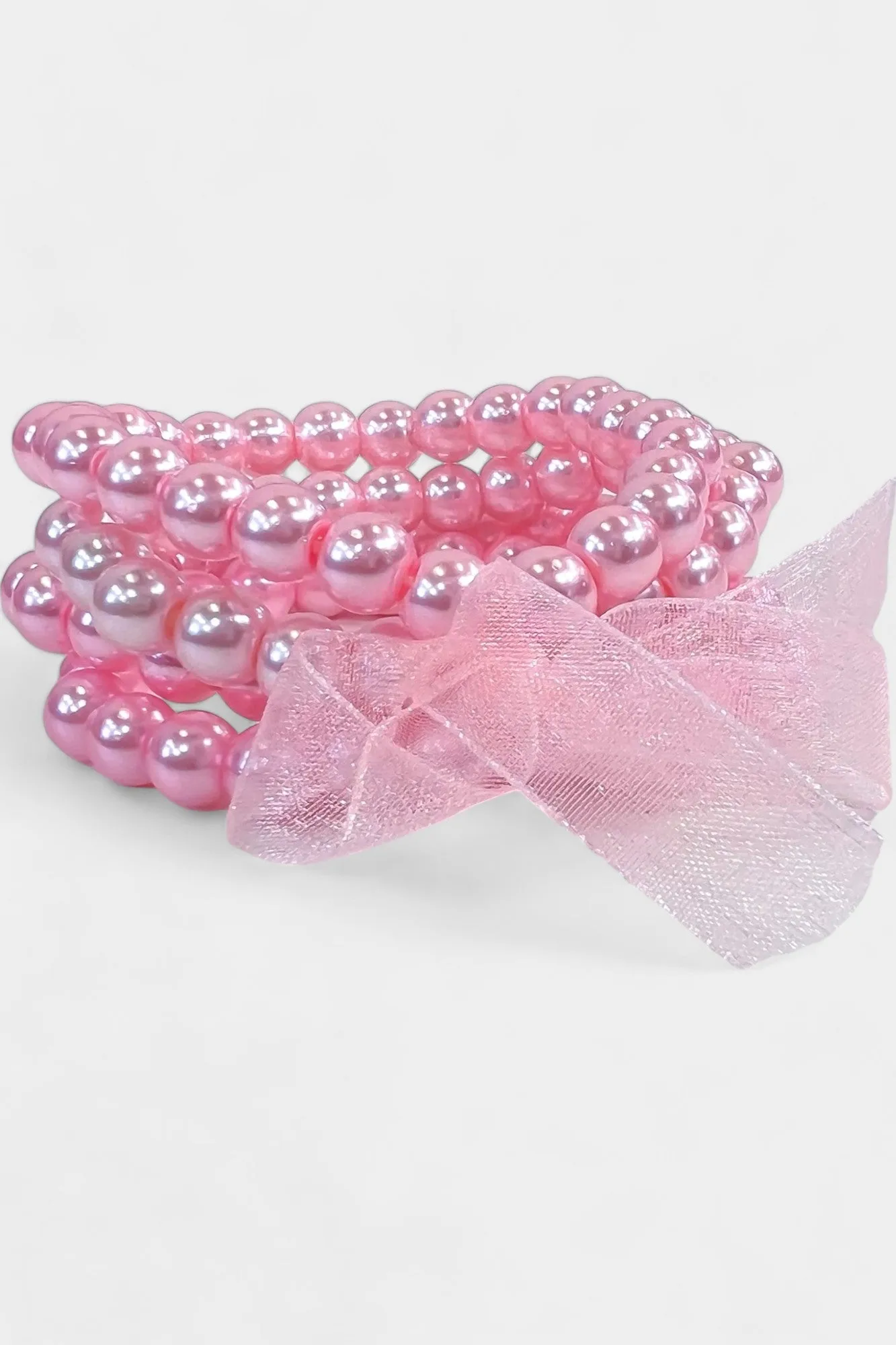 Pink Pearl Stretch Bracelets sold by ZZs