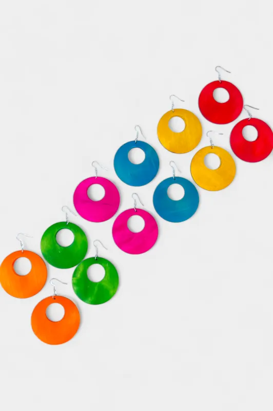 Circle Wooden Earrings sold by ZZs