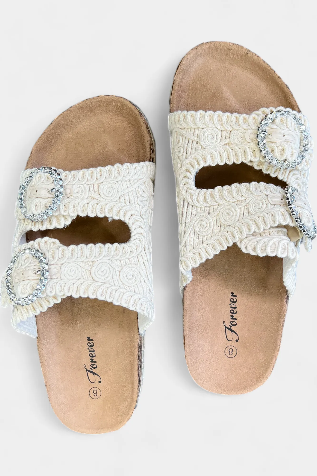 Beige Knit Slip On Sandals sold by ZZs product image thumbnail 4