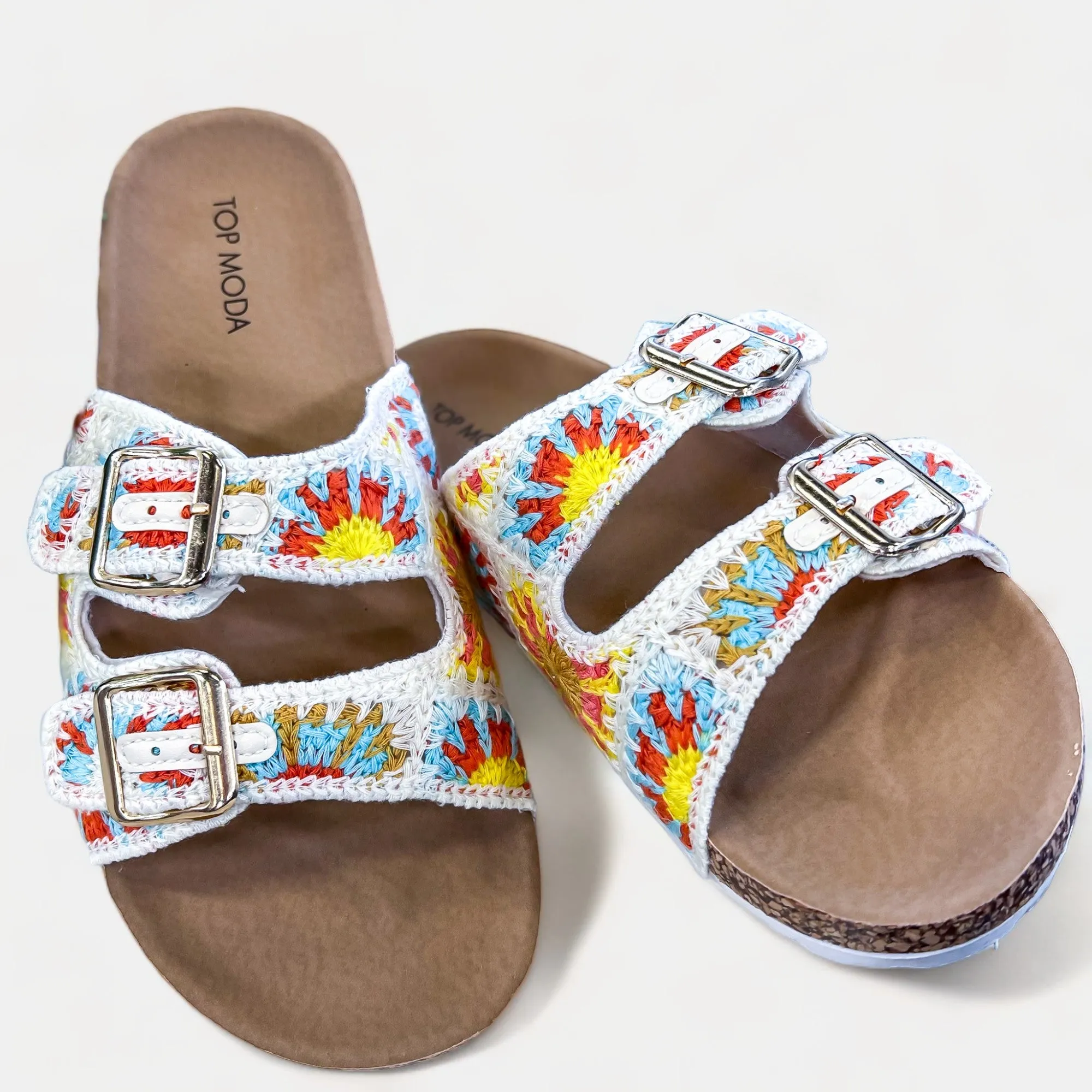 Beige Crochet Slip On Sandals sold by ZZs product image thumbnail 2