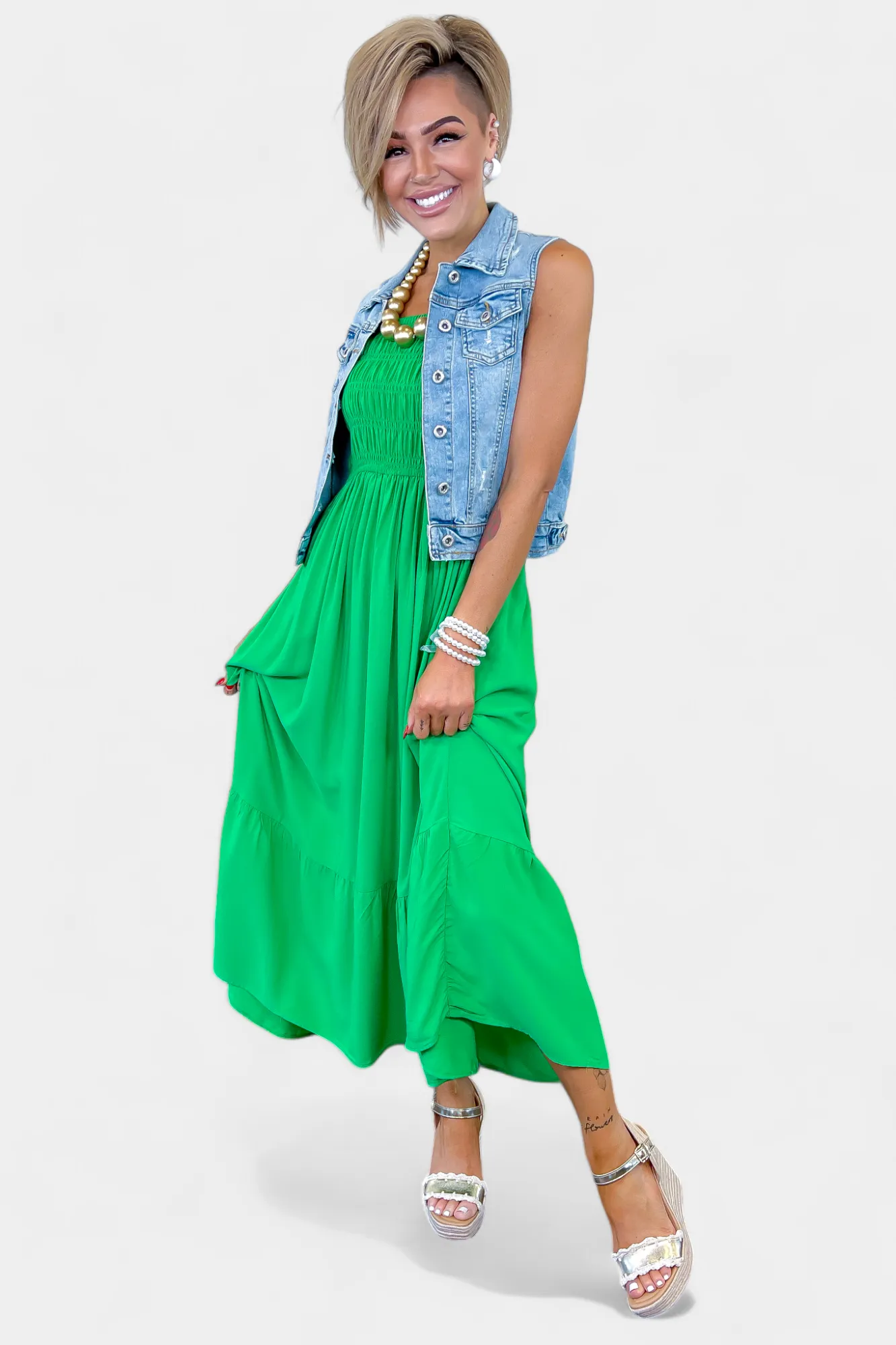 Gold Platform Wedge Sandals sold by ZZs product image thumbnail 5