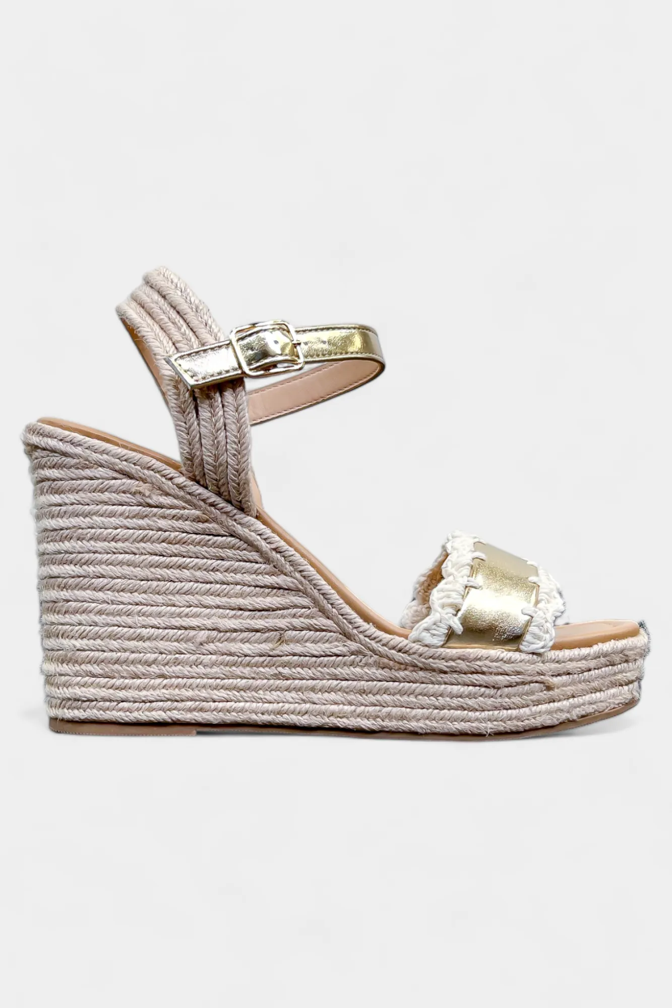 Gold Platform Wedge Sandals sold by ZZs product image thumbnail 3