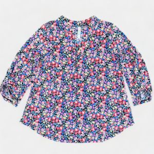 Black Multi Floral Lizzy Top sold by ZZs