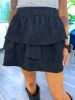 Black Corduroy Mini Skirt sold by ZZs