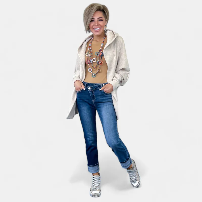 Oatmeal Johnni Cozy Cardigan [NO RETURNS] sold by ZZs