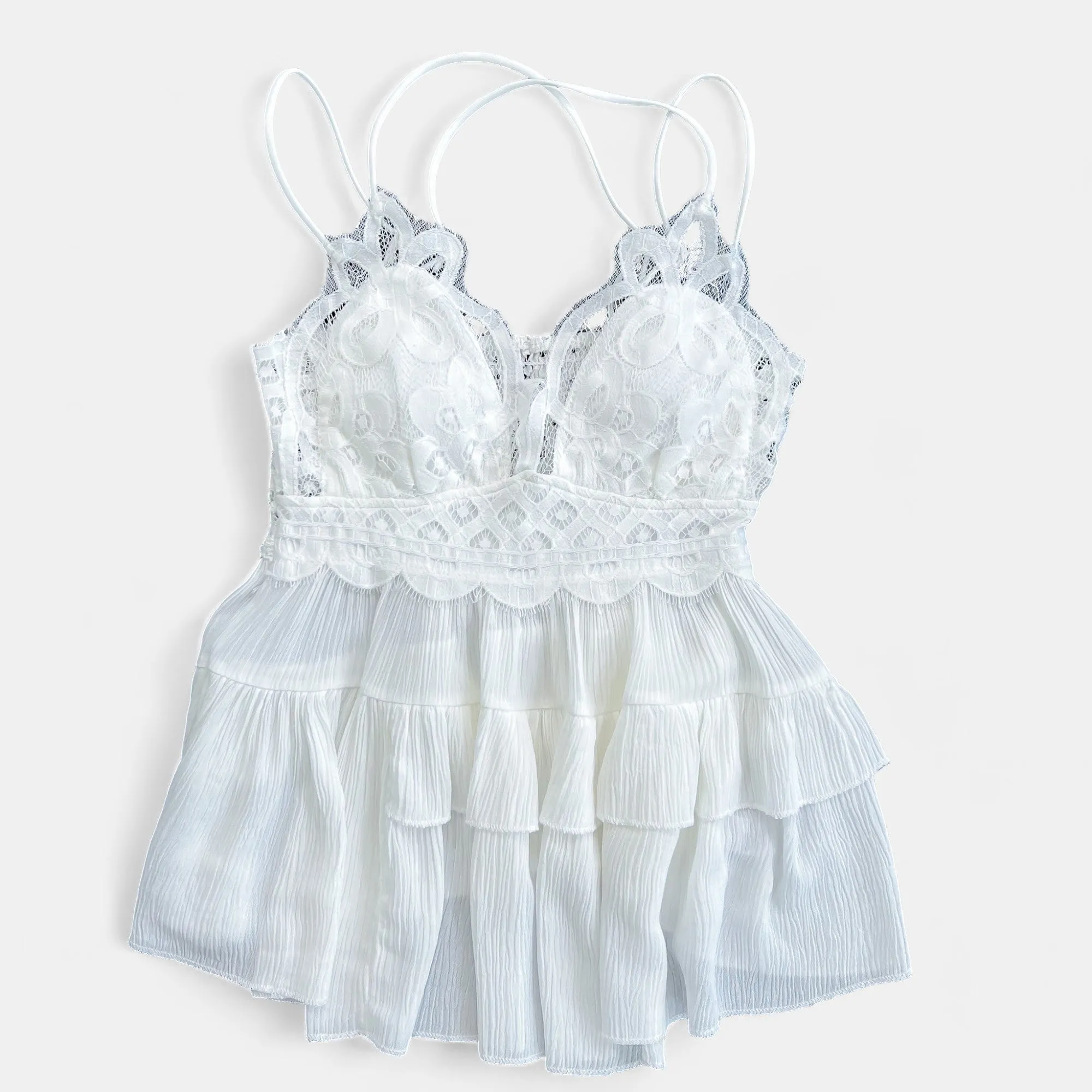 Ivory Crochet Lace Cami Top sold by ZZs product image thumbnail 4