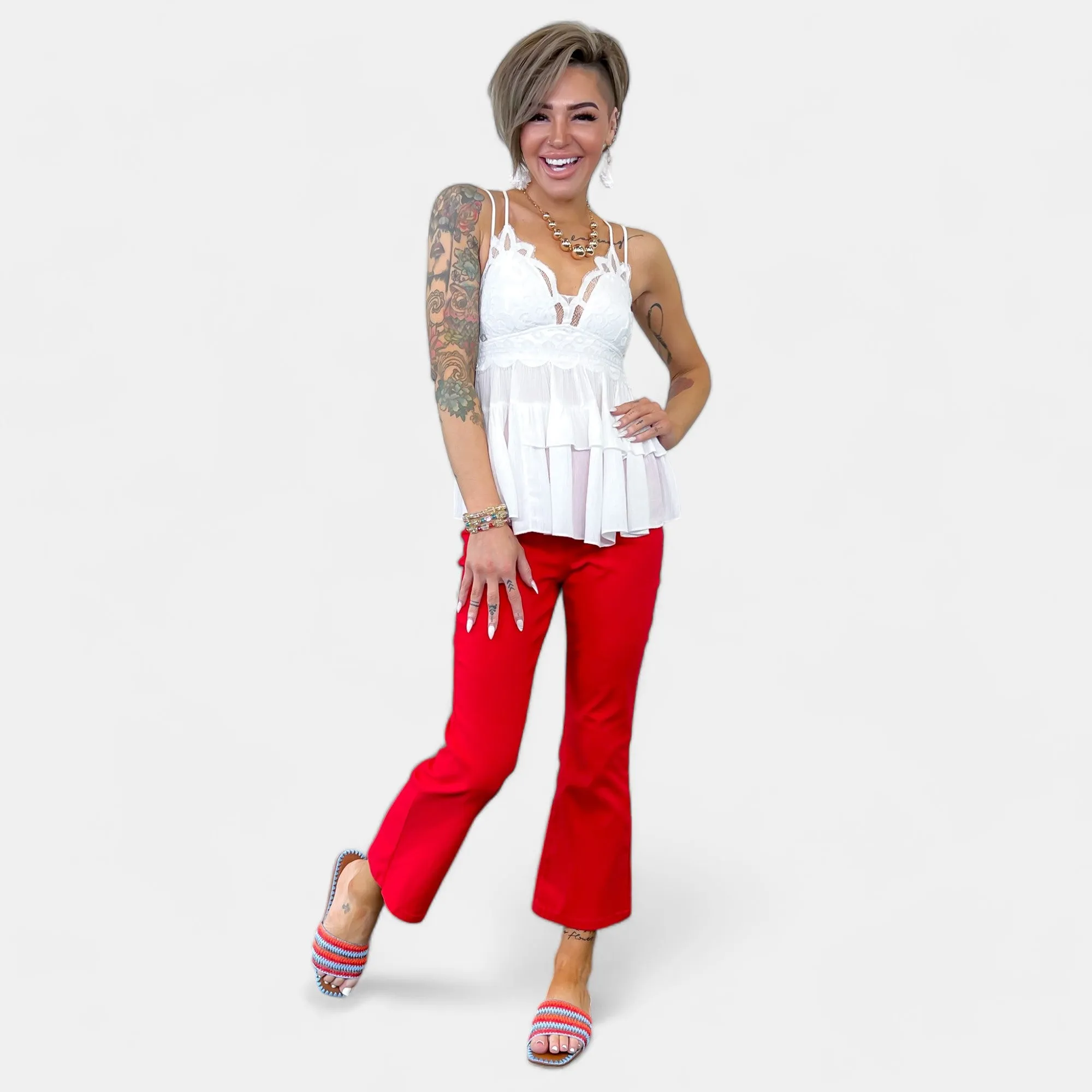 Ivory Crochet Lace Cami Top sold by ZZs product image thumbnail 2