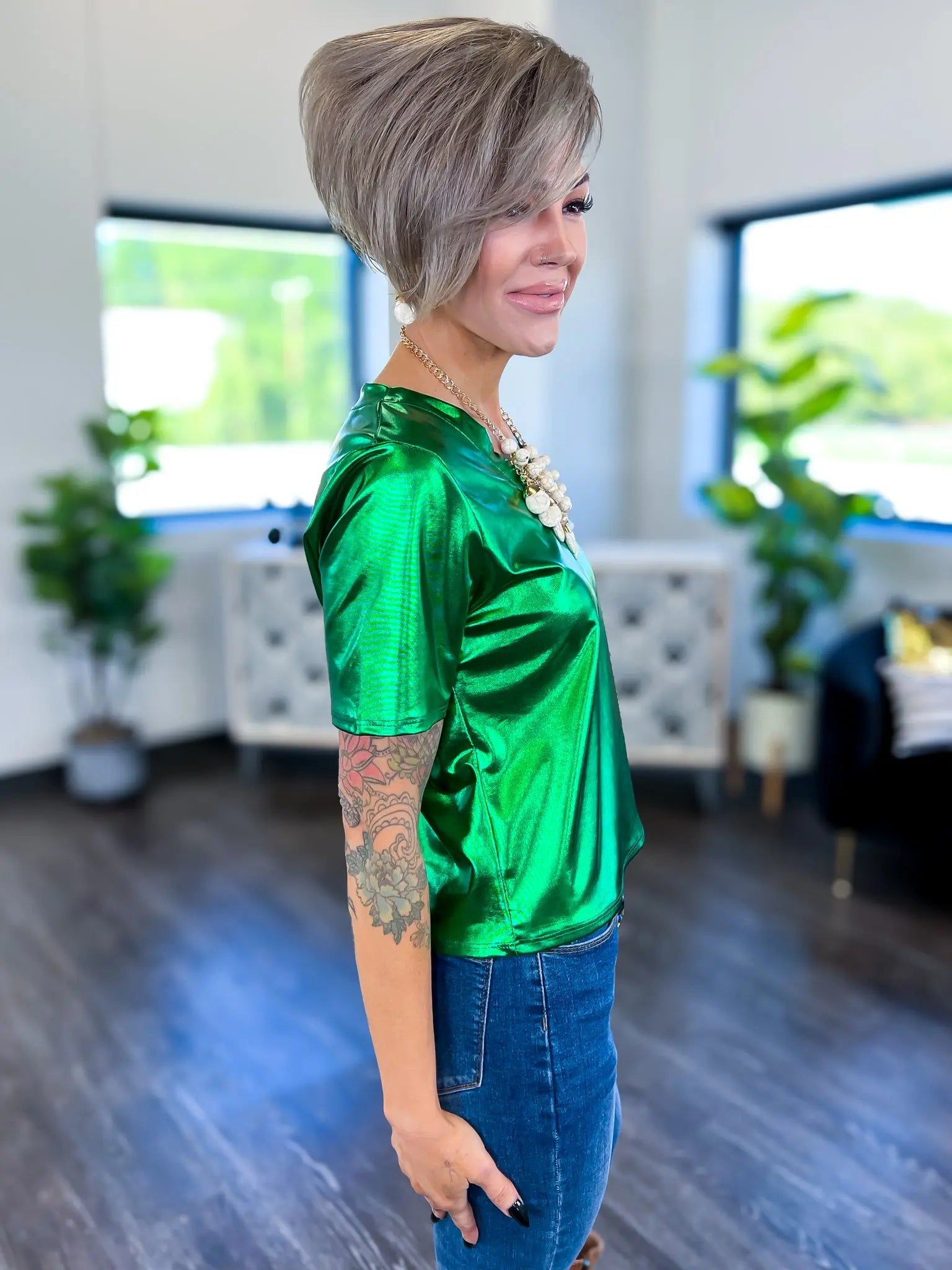 Metallic Top | Green sold by ZZs product image thumbnail 4