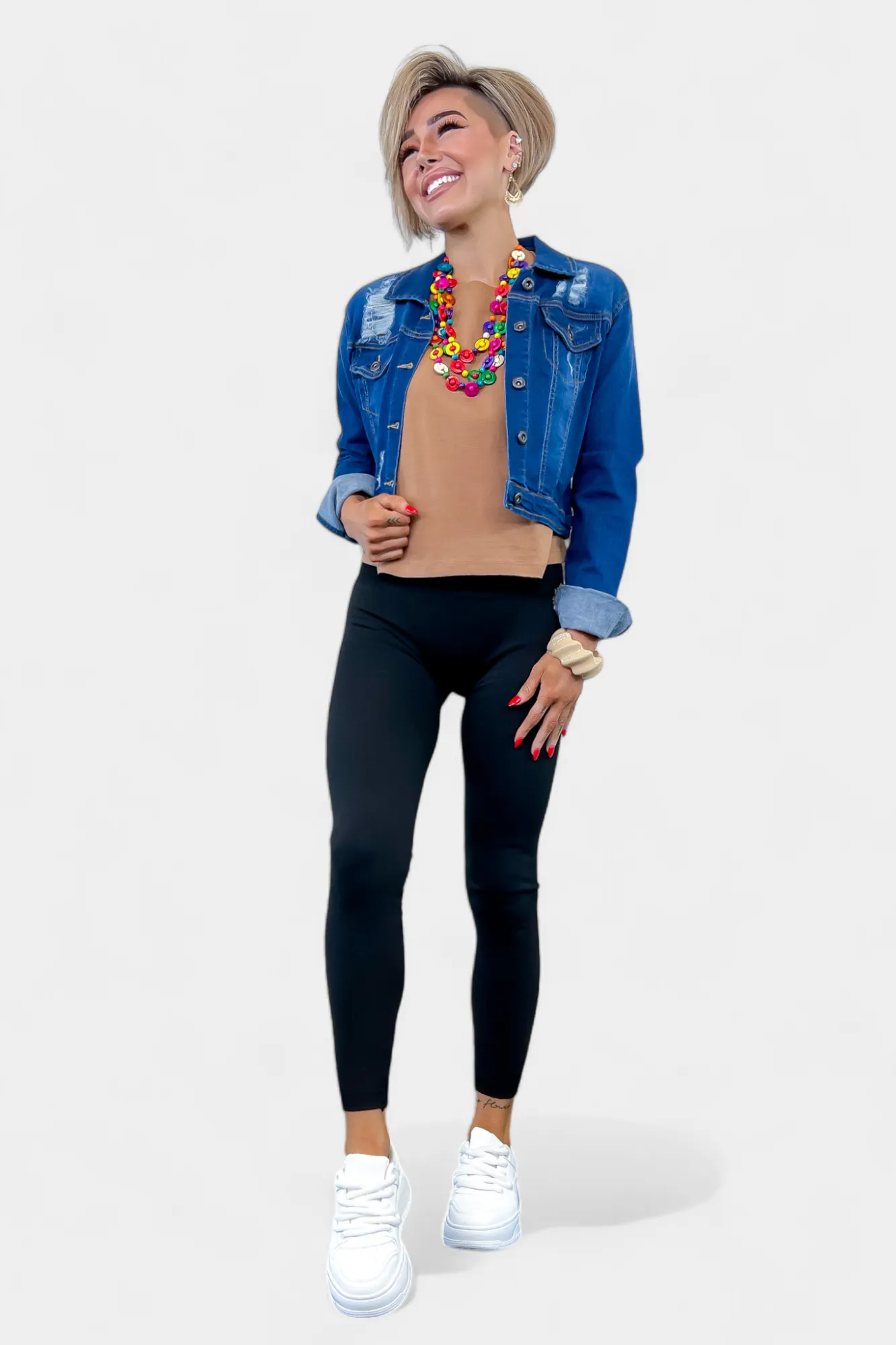 Wood Bead Statement Necklace sold by ZZs product image thumbnail 4