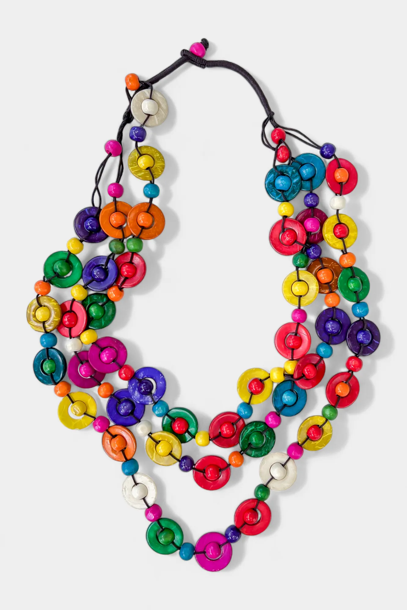 Wood Bead Statement Necklace sold by ZZs product image thumbnail 5