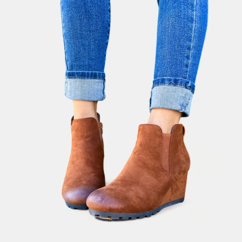 Whiskey Wedge Bootie sold by ZZs