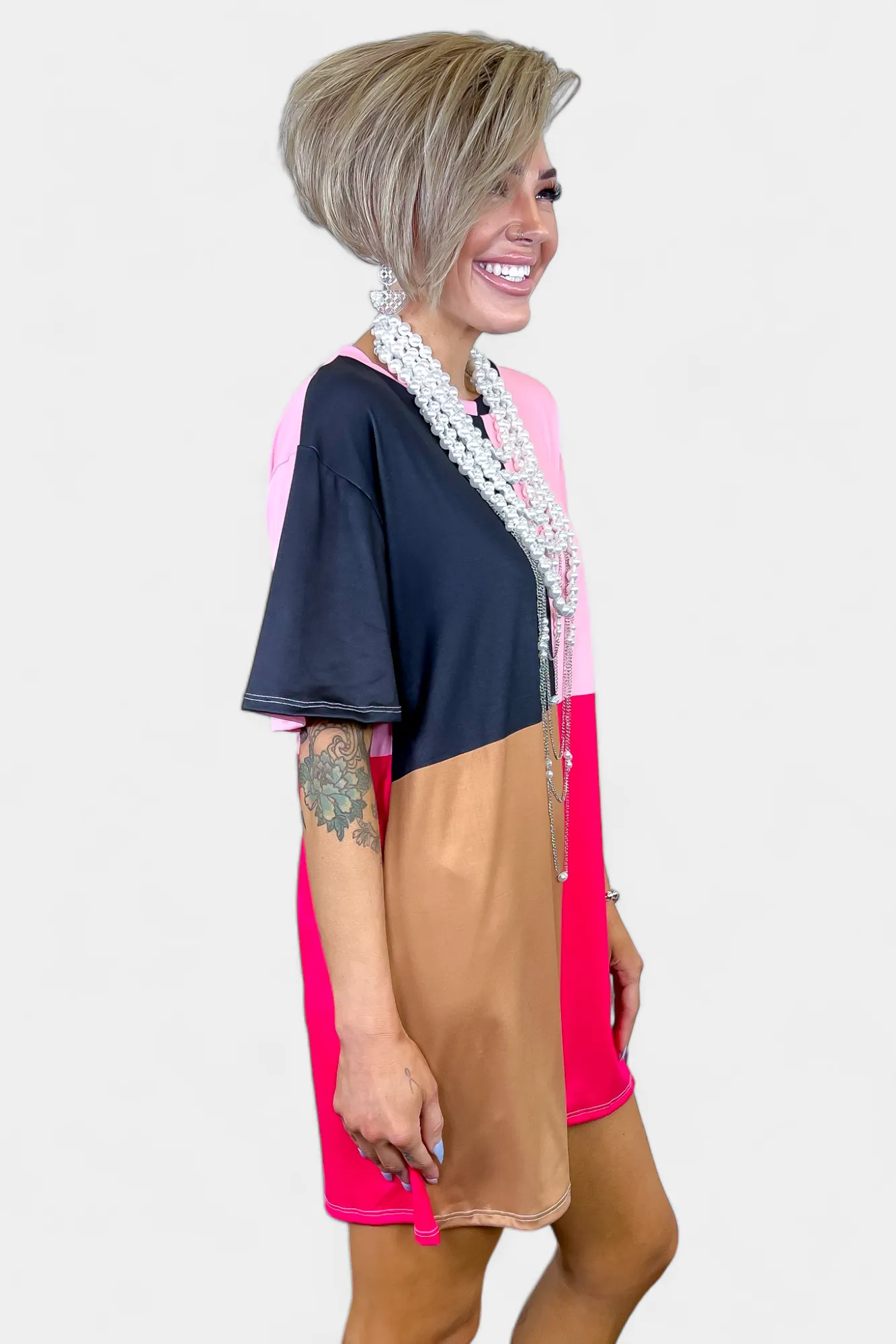 Colorblock Jersey Dress sold by ZZs product image thumbnail 3