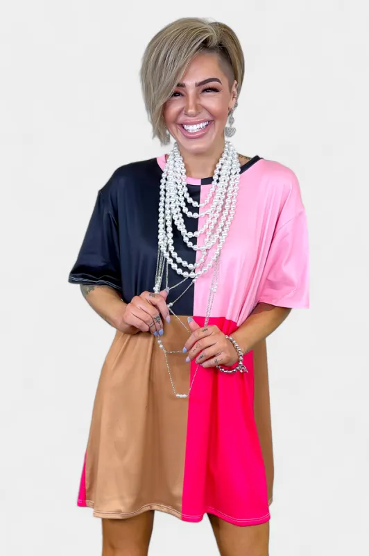 Colorblock Jersey Dress sold by ZZs