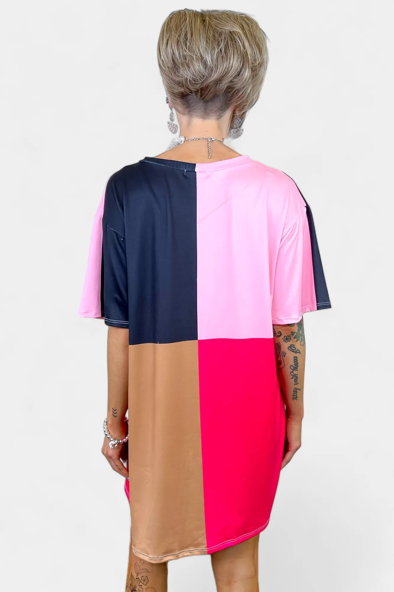 Colorblock Jersey Dress sold by ZZs product image thumbnail 5