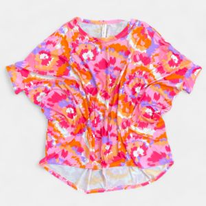 Pink Multi Tie Dye Essential Top sold by ZZs