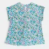Blue Multi Soft Floral Lizzy Short Sleeve Top [NO RETURNS] sold by ZZs