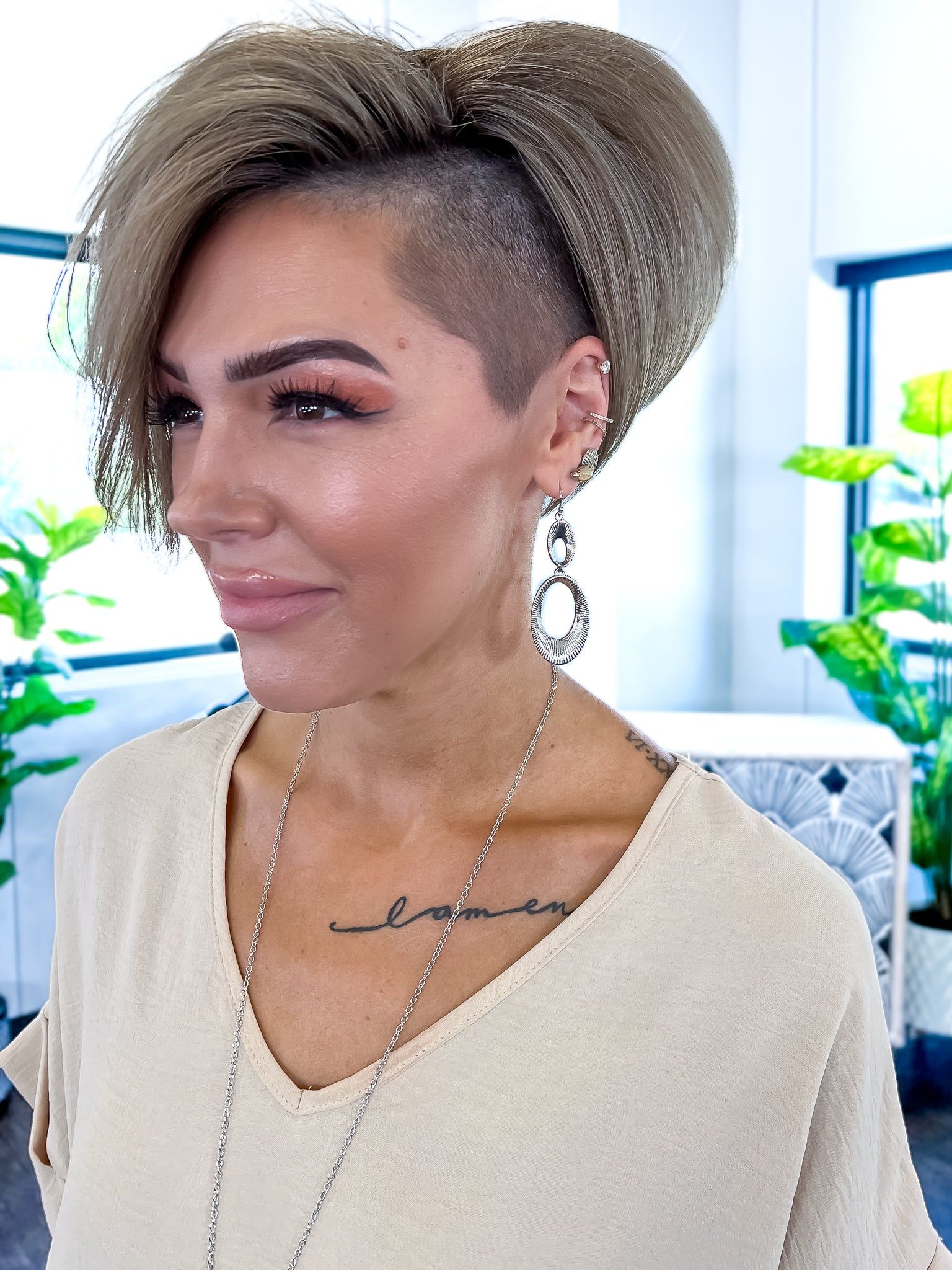 Classy Textured Earrings | Silver sold by ZZs product image thumbnail 2