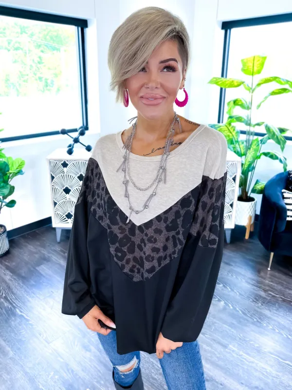 Drop Shoulder Sweater | Black sold by ZZs