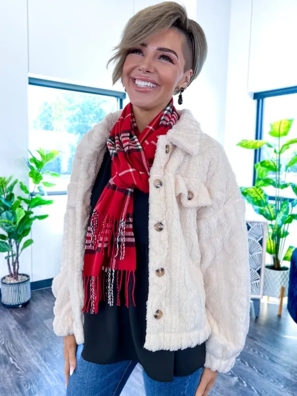 Plaid Scarf | Wine sold by ZZs