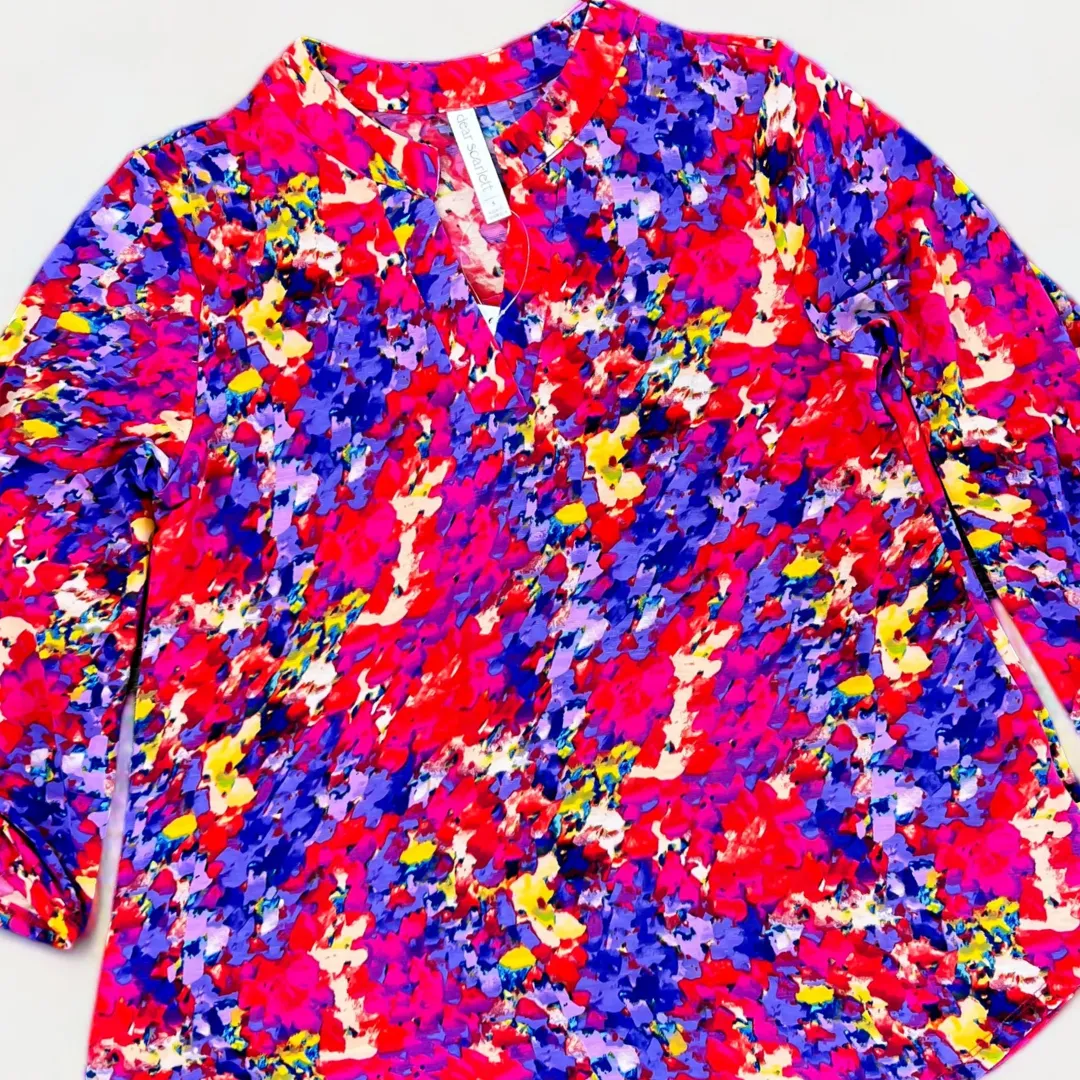 Multi Abstract Lizzy Top sold by ZZs product image thumbnail 2