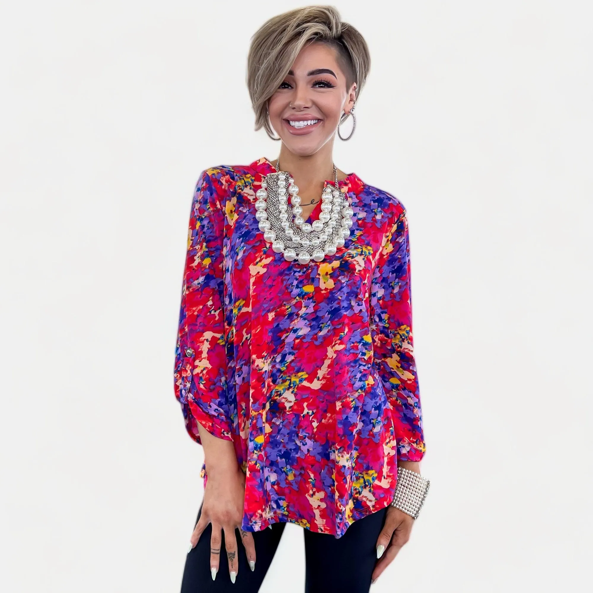 Multi Abstract Lizzy Top sold by ZZs product image thumbnail 3