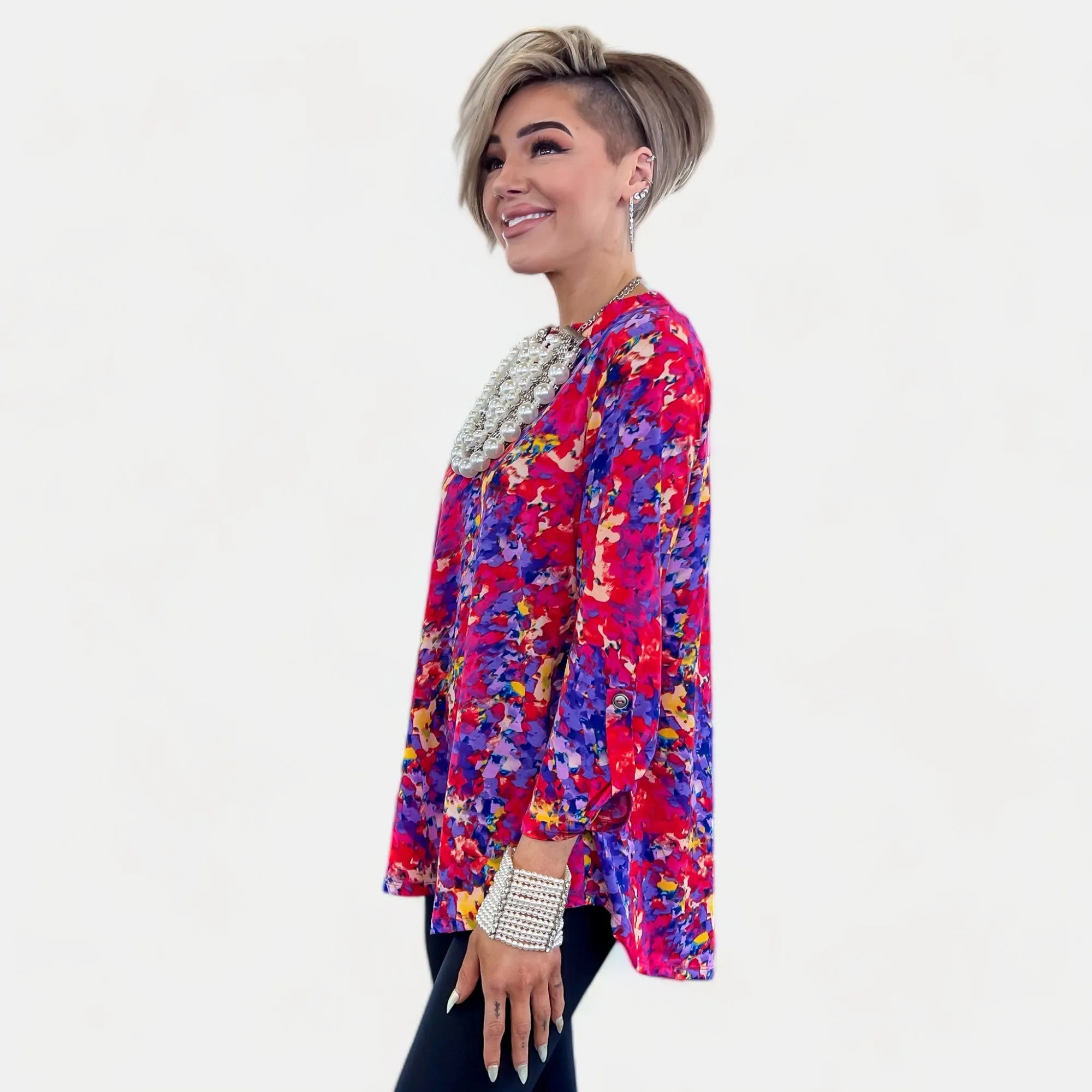 Multi Abstract Lizzy Top sold by ZZs product image thumbnail 4