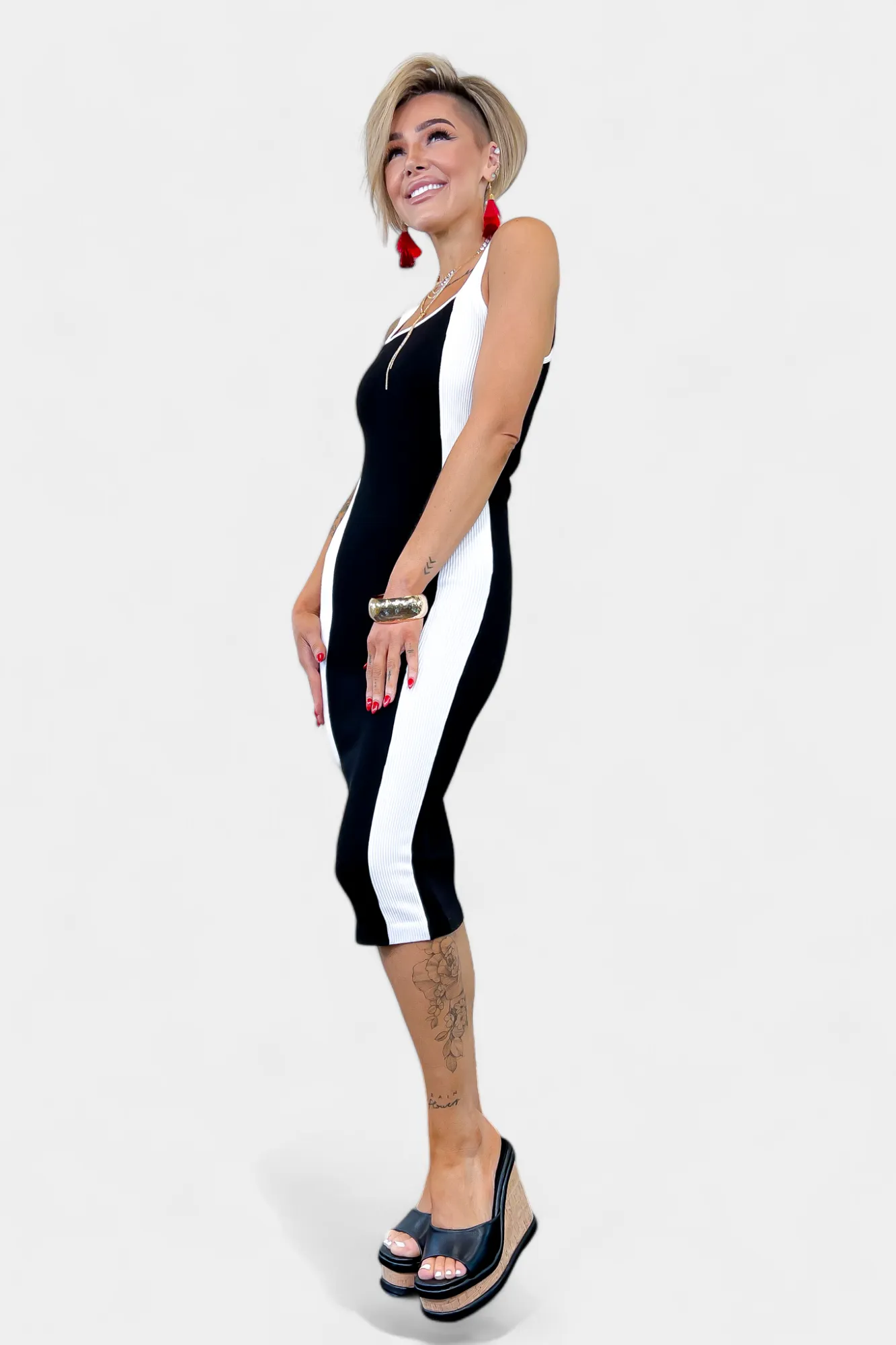 Black Cork Wedge Sandals sold by ZZs product image thumbnail 5