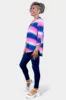 Blue Multi Striped Lizzy Top sold by ZZs