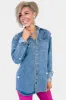 Distressed Denim Shirt sold by ZZs