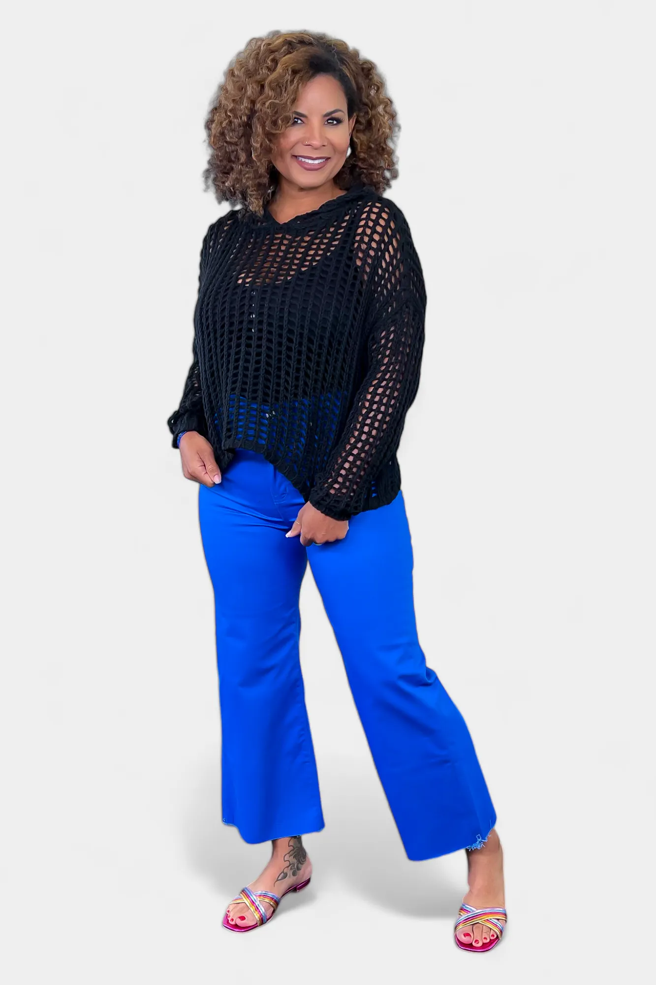 Black Long Sleeve Hoodie Sweater sold by ZZs product image thumbnail 4