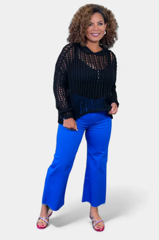 Black Long Sleeve Hoodie Sweater sold by ZZs