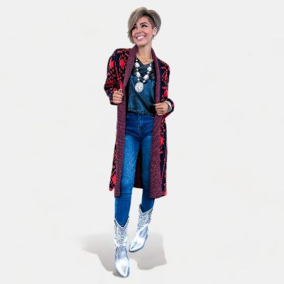 Aztec Belted Long Cardigan [NO RETURNS] sold by ZZs