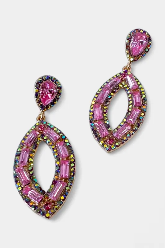 Pink Open Marquise Earrings sold by ZZs
