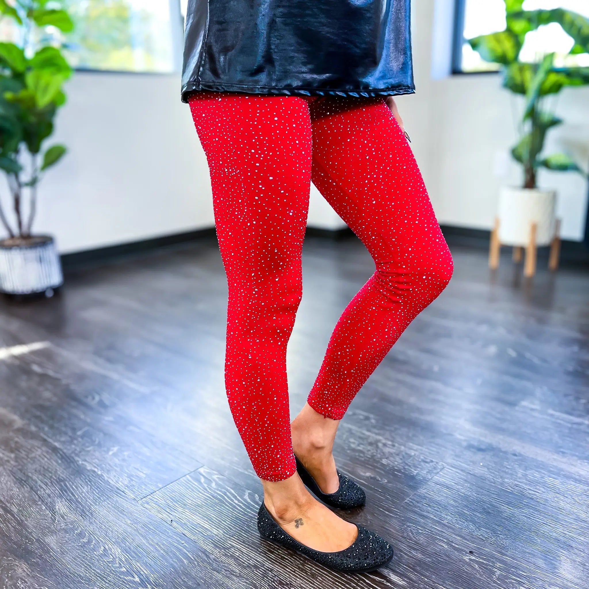 Red Bling Bling Leggings sold by ZZs product image thumbnail 3