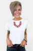White Short Sleeve Crop Top sold by ZZs
