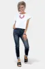 White Short Sleeve Crop Top sold by ZZs