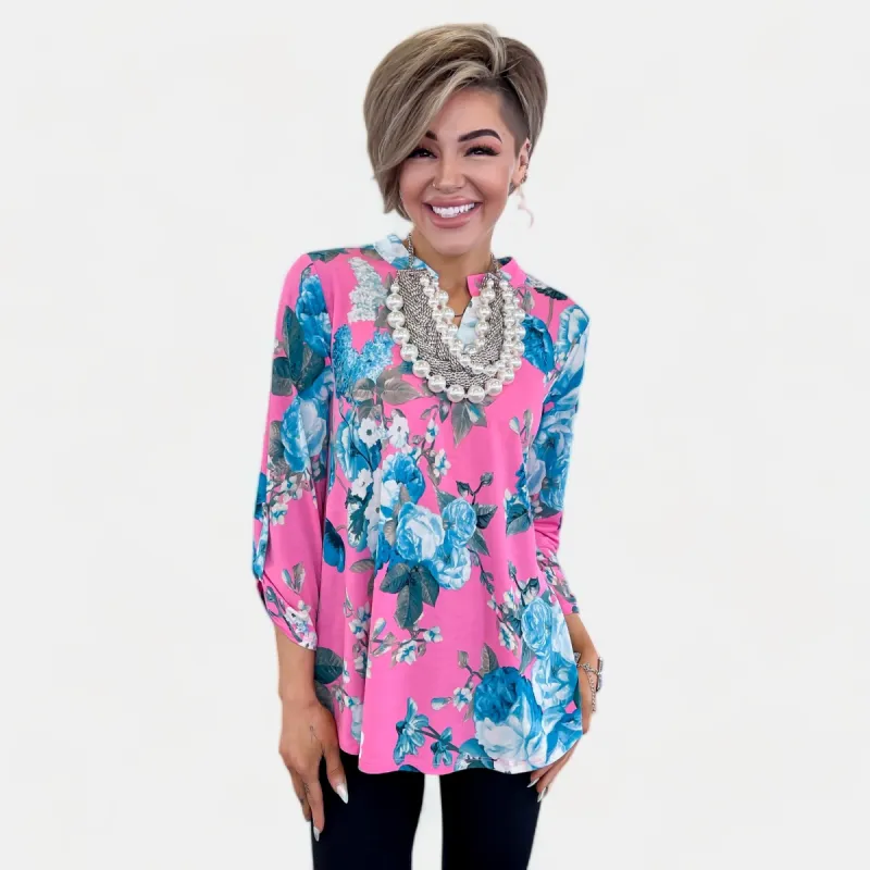 Blush Floral Lizzy Top [NO RETURNS] sold by ZZs