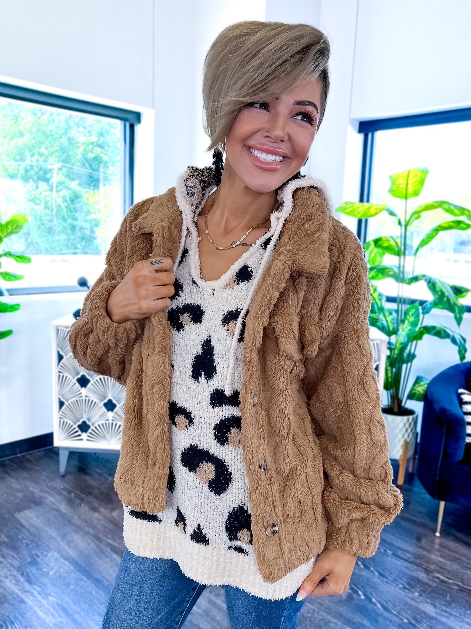 Leopard Hoodie | Cream sold by ZZs product image thumbnail 7