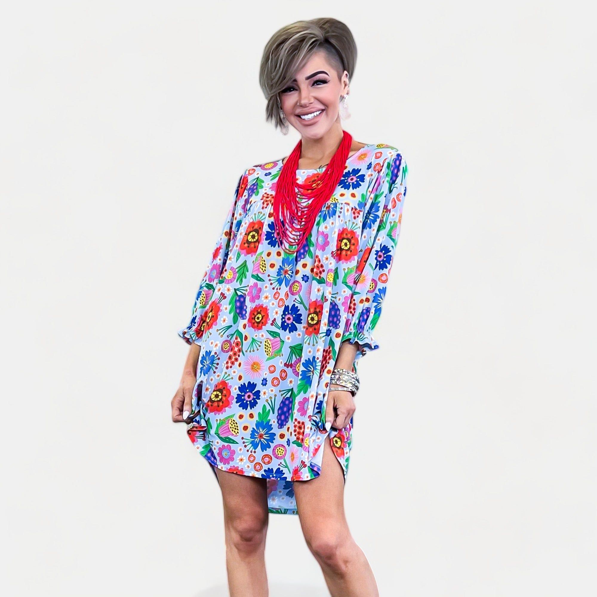 Floral Charlotte Short Dress sold by ZZs product image thumbnail 4