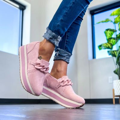 Pink Loma Slip On Sneakers sold by ZZs